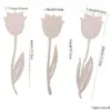 12Pcs Holz Blume Ornament Multi Tulpe DIY Malerei Handwerk Für Frohe Ostern Party Frühling Hause Dekoration Kinder Geschenke Versorgung 3
