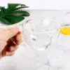 180 ml/240 ml Herz Liebe Geformt Tee Bier Becher Saft Tasse Kaffee Tassen Becher Geschenk Doppel Schicht glas Becher Wärme-Wider Drink 4