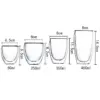 2-6PCS Doppel Wand Hohe Borosilikatglas Becher Hitzebeständige Tee Milch Espresso Kaffee Saft Wasser Tasse Bar drink Geschenk 5