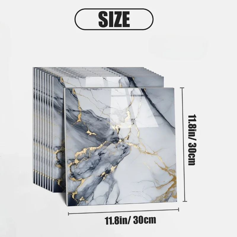 10-40PCS Imitation Marmor 3D Keramik Fliesen Wand Renovierung Dekoration Aufkleber Wasserdicht Selbst-klebe Hause Boden Aufkleber 6