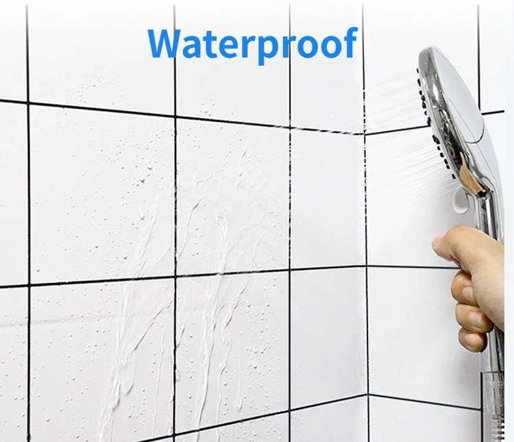 Moderne Wohnzimmer selbstklebende Tapete schimmelfest Wandaufkleber Nachahmung Keramikfliesen Muster wasserdichte Tapete 2