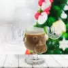 1/2/3PCS Weihnachten Elch Glas Tasse 240ML Saft Milch Elch Becher Weihnachten Rentier Kopf Bier wasser Tasse Urlaub Party Drink Geschenke 4