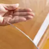 1,5 mm transparente Schreibtischunterlage, wasserdichter Kunststoff-Tischschutz, Kristall-Vinyl-Tischdecke, transparenter Schreibtischunterlage-Schutz, leicht zu klaren