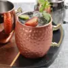 8/1 stücke Moskau Mule Becher Cocktail Wein Tasse Edelstahl Gehämmerte Kupfer Überzogene Bier Tasse Kaffee Tasse für Ramadan bar Drink 4