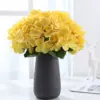 58 cm künstliche Hortensie realistisch bunt mit Blättern Hochzeit Home Party Wohnzimmer Tischdekoration