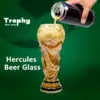 Fußball-Trophäen-förmiges Bierglas, verdickter, langlebiger Sportbecher für Bar, Kneipe, Party, Fan-Geschenk, Heim-Trinkgeschirr 1