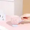 SOLECASA Keramikbecher Macaron-Serie Kaffeetasse und Untertasse Set Multifunktionale Wasserbecher Rosa Blau Home Breakfast Kaffeetassen 3