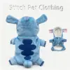 Anime Cartoon Niedliches Lilo & Stitch Haustier-Kostüm Katze Hund Verwandlungs-Plüschjacke mit Druckknöpfen Vierbeinige Kleidung Überraschungsgeschenk für Fans