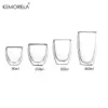 2/4/6Pc Doppel Wand Hohe Borosilikatglas Becher Hitzebeständige Tee Milch Saft Kaffee Wasser Tasse bar Drink Geschenk Kreativität Set 6