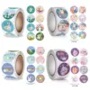 500 Stück Oster-Aufkleber, Oster-Geschenkaufkleber, Dankeschön-Aufkleber, Ei-Hasen-Box-Etikettenaufkleber, Osterdekorationen für Zuhause, Kindergeschenk 4