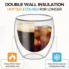 2-6PCS Doppel Wand Hohe Borosilikatglas Becher Hitzebeständige Tee Milch Espresso Kaffee Saft Wasser Tasse Bar drink Geschenk 6