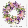 Künstlicher Blumenkranz, Sommer-Blumenkränze für die Haustür, elegante Dekoration für Außenwand, Fenster, Festival, Party, Hochzeit 5