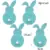 4pcs Blue