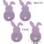 4pcs purple