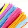 100/50 Stück Chenille-Stiele, 22 Farben, Chenille-Pfeifenreiniger, Stiele für Kinder, Kunst- und Bastelprojekte und Dekorationen (6 mm x 30,5 cm) 3