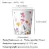 Frühling Wildblumen Muster Einweg Geschirr Teller Tassen Servietten Mädchen Blume Geburtstag Party Baby Dusche Dekoration Lieferungen 3