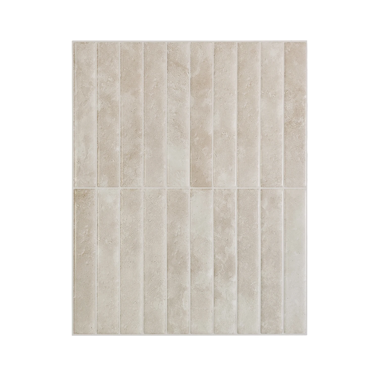 Shinyhome 1/10 Stück beige selbstklebende Wandfliesen – hitze- und wasserfest, ohne Fugen, leicht zu reinigen, perfekt für Küchenrückwände. 4