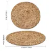 Topfmatten, handgewebte Rattan-Tischsets, runde wärmeisolierende Matten, natürliche gewebte Tischsets für Esszimmer, Zuhause, Hochzeitsdekoration 3