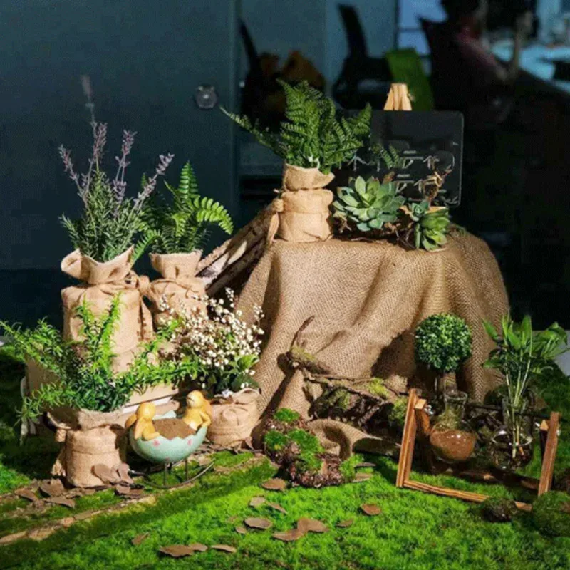 50X50cm Kunstrasen Teppich Gefälschte Moos Rasen Garten Landschaft Rasen Rolle Festival Hochzeit Dekoration Matte Teppich 5