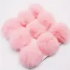 Echte natürliche Nerz Fuchs Pompons Pelzkugeln 9 cm flauschige Nerz Pelz Pompones 90 mm DIY Pom Pom Kleidungsstück Dekor Nähen Handwerk Versorgungsmaterial 4