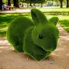 Moos Hase Ostern Frühling Dekor Grünes Rasengras Osterhase Plüsch Dekor Statue Festival Garten Hof Moos Kunstrasengras 4