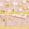 100 Stück Bienen-Blumen-Harz-Handwerk, niedliche Mini-3D-Hummel-Flatback-Ornamente für Schmuckherstellung, DIY-Gänseblümchen-Zubehör, Handydekoration 4