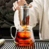 Hitzebeständige Glas-Teekanne mit Teesieb aus Edelstahl, Blumenkessel, Kung-Fu-Teegeschirr-Set, Puer-Oolong-Topf 3