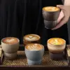 Espressotasse im japanischen Stil, grobe Keramik, Retro-Keramik, Kung-Fu-Teetasse, Teetasse für Besitzer, Büro und Zuhause, Wasserbecher 1