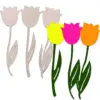 12Pcs Holz Blume Ornament Multi Tulpe DIY Malerei Handwerk Für Frohe Ostern Party Frühling Hause Dekoration Kinder Geschenke Versorgung