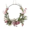 Frühlingskranz, künstliche Blumenkränze, Haustür-Wandgirlande, 41 cm, runder Türhänger, gefälschte Blumengirlande, Heimdekoration