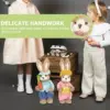 1/2PCS Ostern Niedliche Stroh Hase Dekorationen Rustikale Home Party Tisch Dekor Handwerk Festival Frühling Dekoration Ostern Geschenke 3