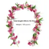 Neue verschlüsselte Imitation Tulpenrebe für festliche Zuhause, Hochzeit, Outdoor-Dekoration, Türbehang, Blumen-Tulpenrebe 2
