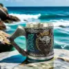 Wikinger-Axt Bierkrug Mittelalterlicher Piratenstil Edelstahl Kaffeetasse Tankard Trinkgefäß für Zuhause Bar Party Geschenkidee 1
