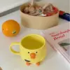 300ML Nette Becher Dudu Mund Huhn Keramik Becher Frühstück Saft Tasse Haushalt Milch Tasse Cartoon Kaffee Tasse Geburtstag Geschenk 4. Niedlicher Po 5