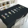 Tischdecke mit böhmischem Sardinenmuster, Tischdecke aus Polter mit buntem Fischdesign, Tischläufer, modernes Wohnaccessoire 3