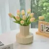 5–30 Stück Premium-Kunstblumen aus Tulpen, fühlen sich echt an, Tulpenstrauß, dekorativ für Hochzeit, Zuhause, Party, Weihnachten, Süßigkeiten, Geburtstag 3