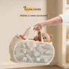 Multifunktionaler Aufbewahrungskorb für Kinderspielzeug, große Kapazität, Wäschekorb, atmungsaktiver Aufbewahrungskorb für Kinderpuppen, Netztasche