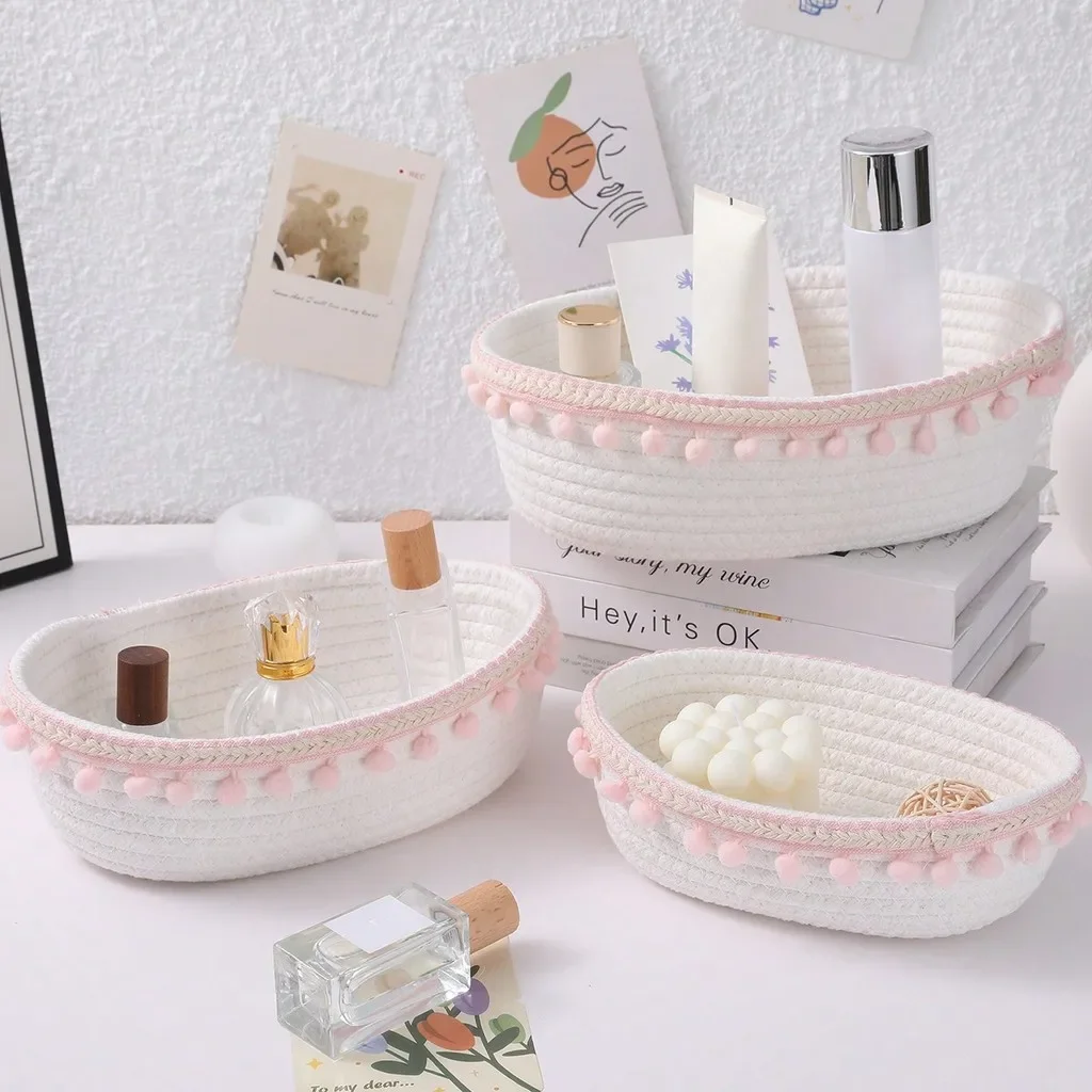 3 Größen Hautpflege-Kosmetik-Aufbewahrungskorb für Badezimmer, Zuhause, Wohnzimmer, Desktop, Organisation verschiedener Gegenstände 1