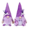 Geschenk für Frauen, Lavendel-Zwerge, 2er-Set, Ostern, Frühling, Plüsch-Dekoration, Zuhause, Glücksbringer, Geschenk für Mama, Oma, Freund, Muttertag
