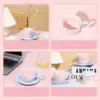 SOLECASA Keramikbecher Macaron-Serie Kaffeetasse und Untertasse Set Multifunktionale Wasserbecher Rosa Blau Home Breakfast Kaffeetassen 5