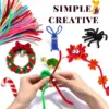 100–1500 Stück Rohrreiniger zum Basteln, mehrfarbig, Chenille-Stiele, Drehstäbe, Plüschstab für Kinder, DIY, Kunsthandwerk, Dekoration 2