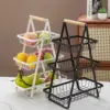 1PC Multi-schicht leere mesh tragbare lagerung korb obst korb Küche wohnzimmer trockenen obst snacks lagerung rack 1
