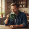 Modischer, langlebiger Traktorbecher, handgefertigt, 11-Unzen-Kaffeetasse, halbanhängerförmige Traktor-Kaffeetasse für Männer 3