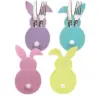 4 Stücke Messer Gabeln Kaninchen Kaninchen Taschen Bunte Vlies Tasche für Frohe Ostern Home Party Decor Messer Gabeln Halter Kinder Geschenke 4