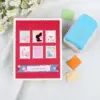 5,2 x 7,3 x 7 cm Briefmarken-Präge, Punkte, Partitur-Werkzeuge für Scrapbooking, Journaling, Papierhandwerk, DIY-Kartenherstellung 5