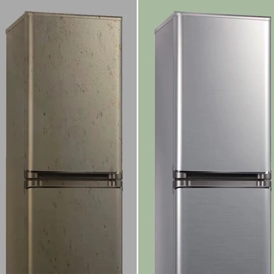 40 cm PVC-wasserdichte Vinyl-Tapete, Edelstahl, gebürstetes Silber, abnehmbare Folie für Küche, Aufzug, Haushaltsgeräte, ölbeständiges Dekor 6