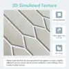 10 Stück 3d geometrische Wand paneele schälen und kleben Backs plash Fliesen lange Sechseck 3d dekorative Fliesen für die Inneneinrichtung 30x30cm 3