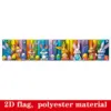 VIKAMA Oster-Regenbogen Niedliches Hasen-Banner Wandteppich Bunter Zaun Osterei Outdoor Hof Festival Dekoration 5