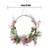 Frühlingskranz, künstliche Blumenkränze, Haustür-Wandgirlande, 41 cm, runder Türhänger, gefälschte Blumengirlande, Heimdekoration 6