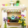 Malset DIY 3D Ostereier Kinder Holzhandwerk Kreatives Kunstset Pädagogische Aktivität Urlaub Projekt Dekorherstellung 3